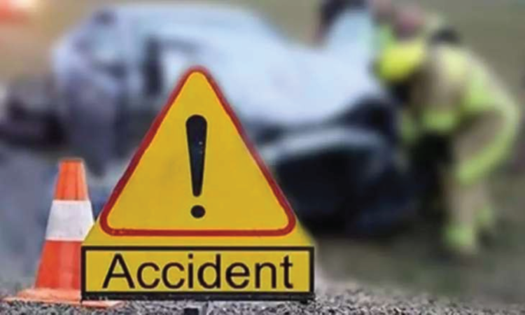 A car overturned in Rampur, Adilabad District, killing one and injuring another.