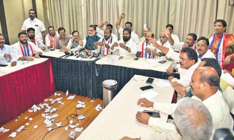 Srinivas Goud criticizes Congress over caste census handling, alleging tampering with BC population data.
