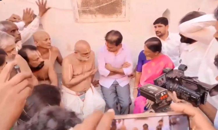 KTR visits C.S. Rangarajan, condemns attack, demands strict action, and urges improved security at Chilkur Balaji Temple.