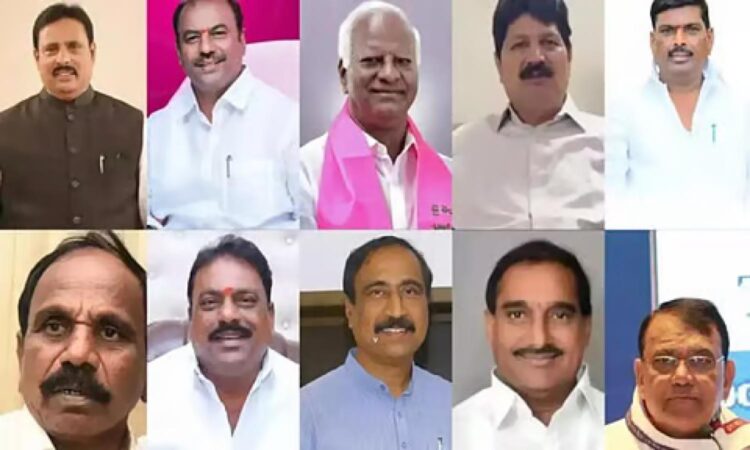 Ten defected BRS MLAs skip Congress meeting amid SC notice.