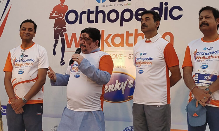 Minister Ponnam Prabhakar flags off Orthopaedic Walkathon, urging awareness on bone health, osteoporosis, and joint care.