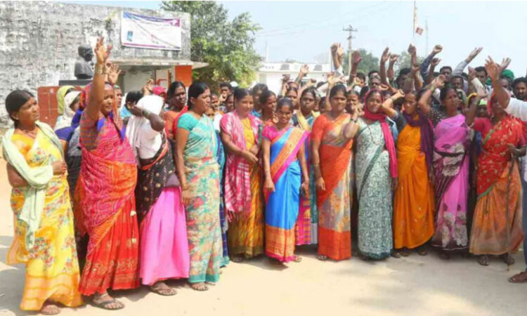 Tribals oppose land survey for industrial corridor in Telangana.