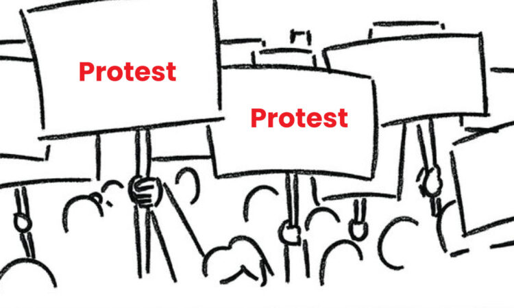 Kethepally woman police protest