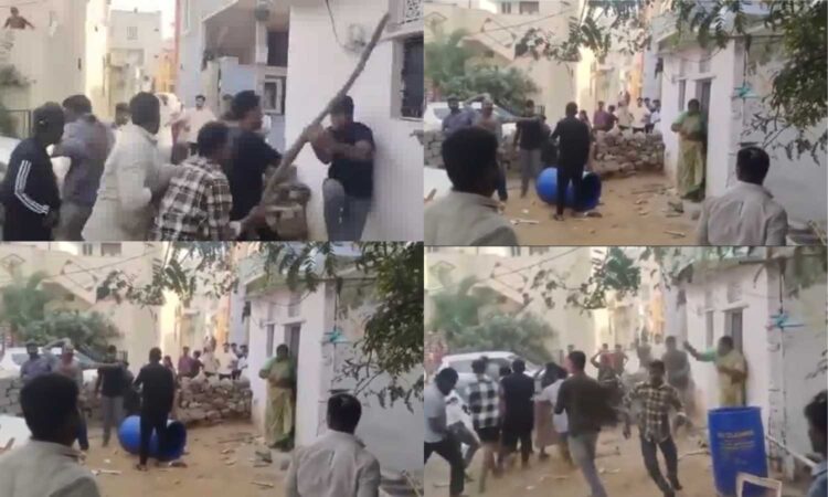 clash over plot in Medchal
