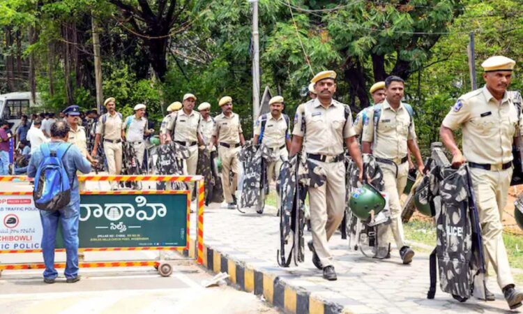 Gachibowli lands police orders