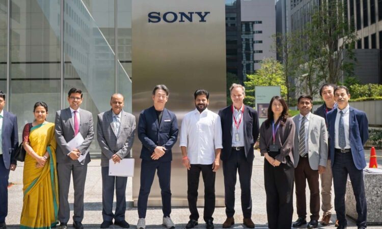 Revanth Reddy Sony visit