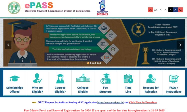 e-PASS scholarship