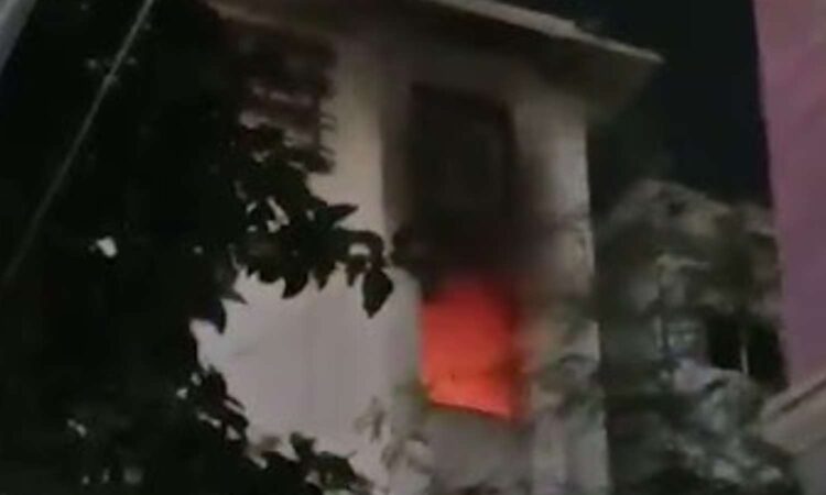 fire at Kondapur apartment