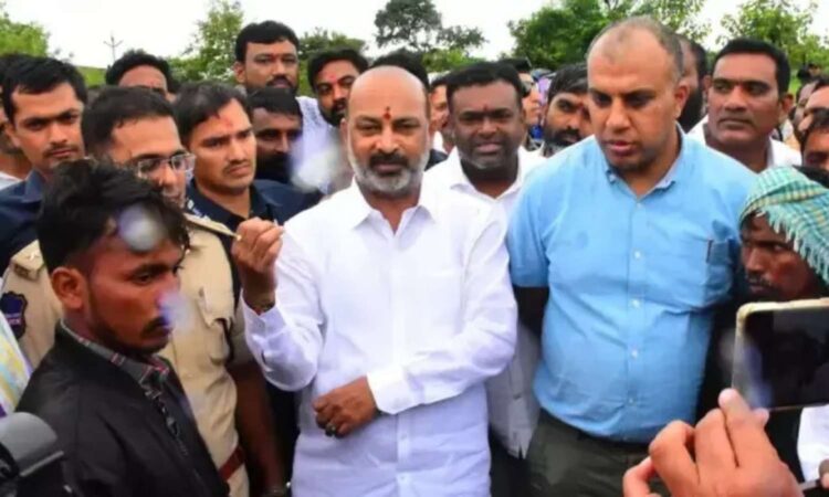 Bandi Sanjay Visits Narmala Upper Manair