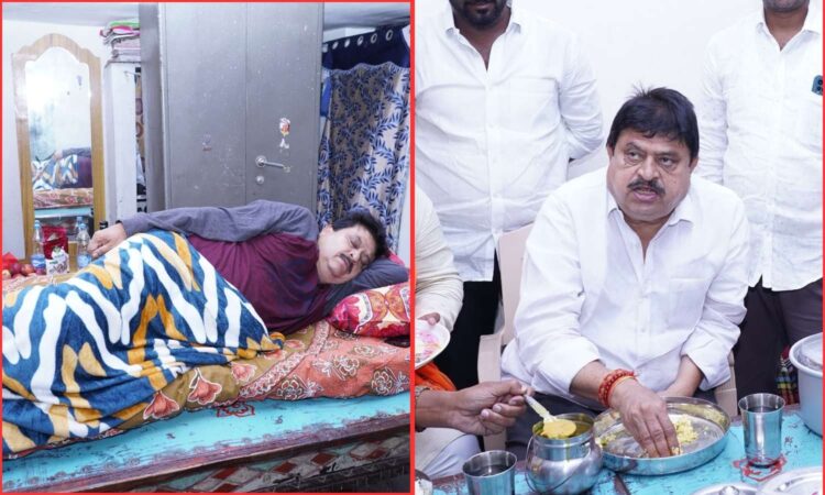 BJP state chief stays at farmer’s home