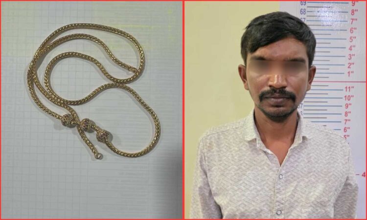 chain snatcher held in Jagadgirigutta
