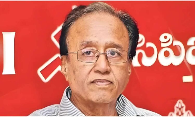 CPI veteran Suravaram Sudhakar Reddy funeral