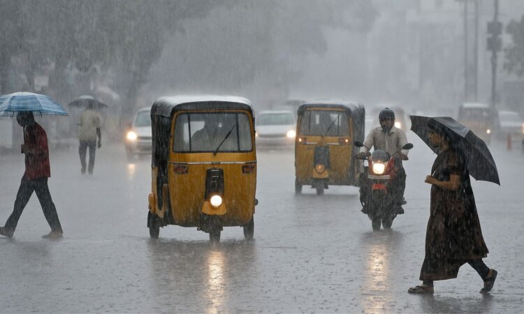 heavy rains in Telangana