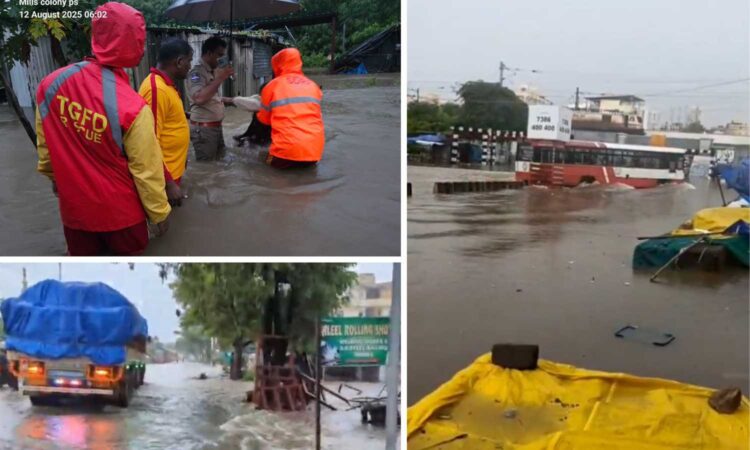 Heavy rains Warangal