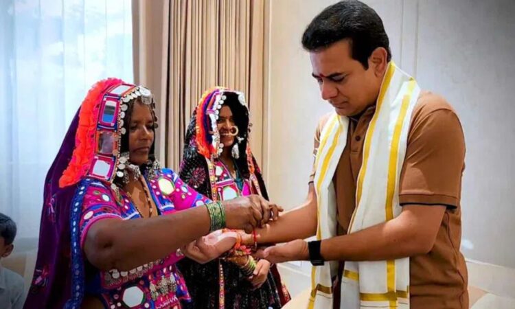 KTR with Rakhi