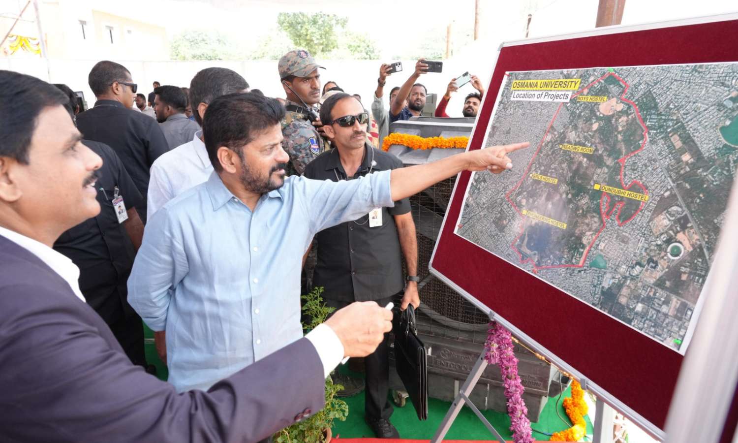 Revanth Reddy Osmania University Visits