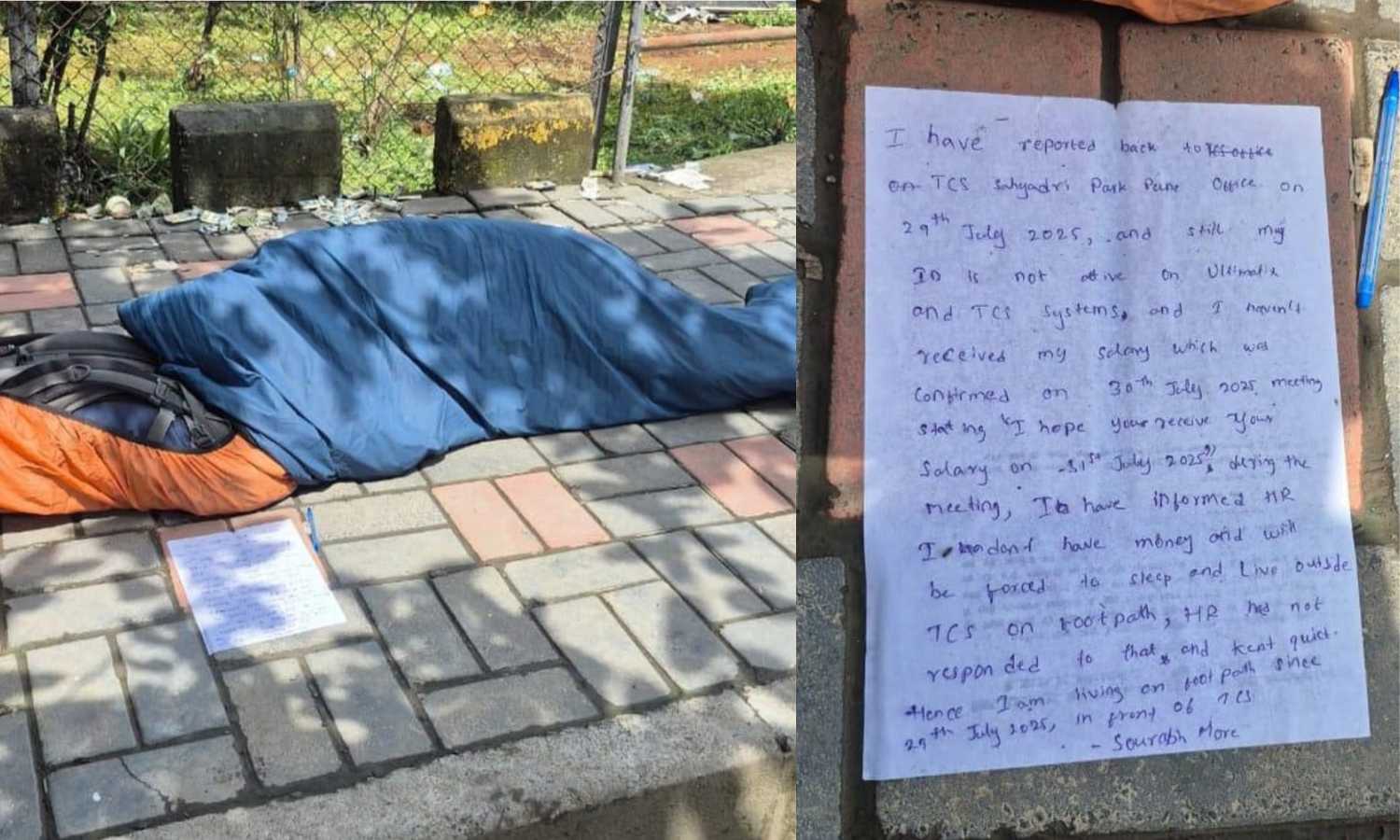 TCS salary delay protest