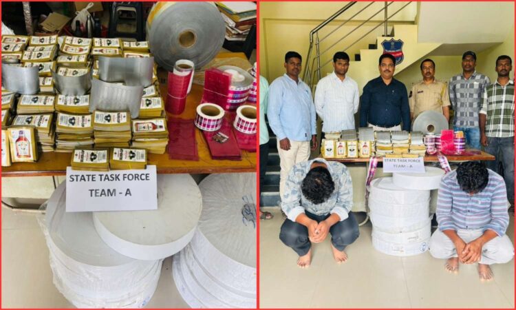 Telangana STF Fake Liquor Labels