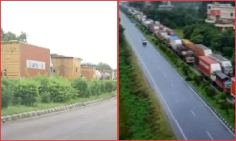 Traffic Jam NH-44 Kamareddy