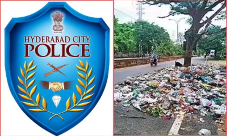 Hyderabad Police Road Littering