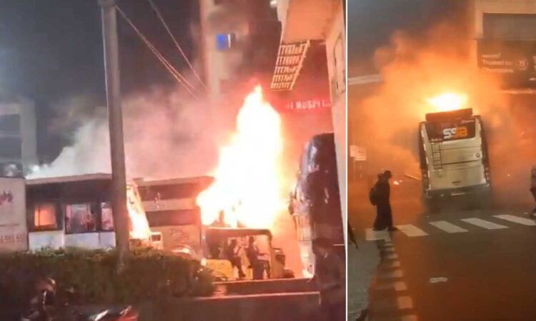 bus fire