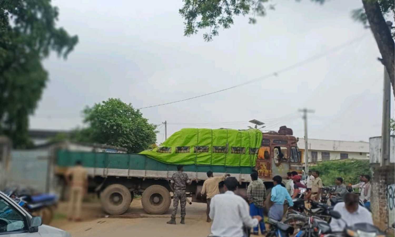 constable drives a lorry