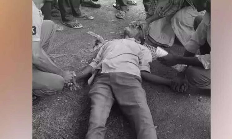 farmer collapses waiting for urea