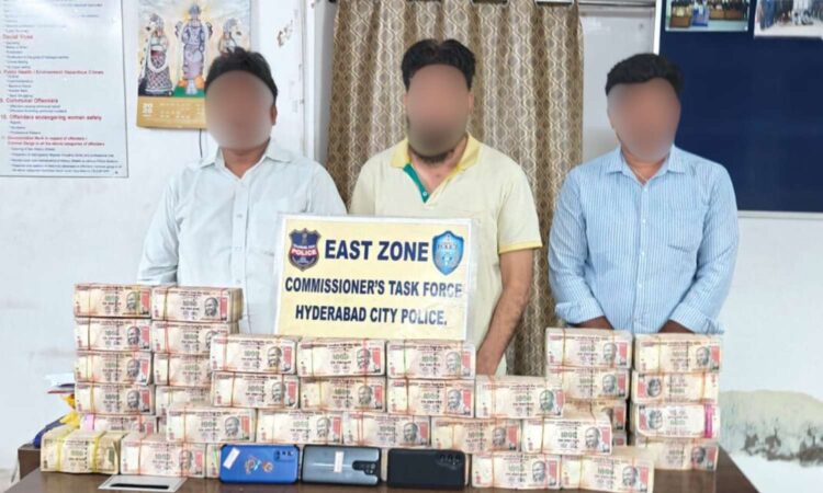 Hyderabad banned currency seizure