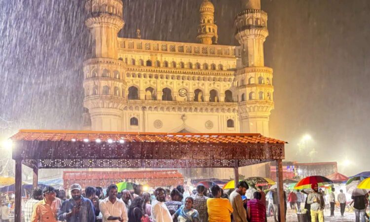 Hyderabad evening showers