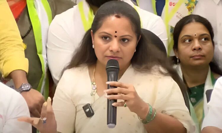 Kavitha slams BRS suspension