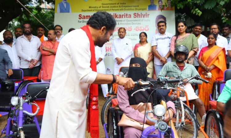 Kishan Reddy disabled aid