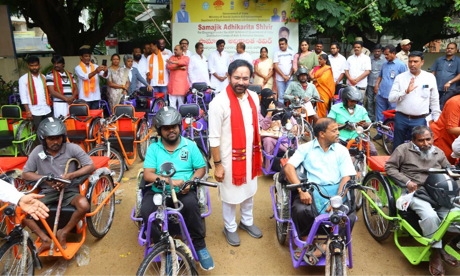 Kishan Reddy disabled aid
