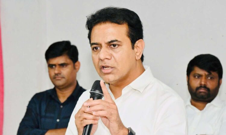 KTR demands apology from Congress govt