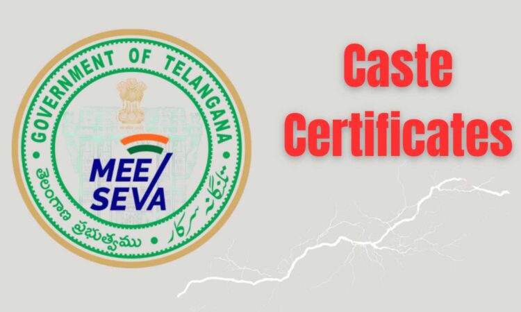 mee seva caste certificates