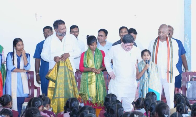 Ministers ashram school inspection