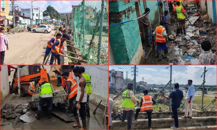 Post-flood cleanup Hyderabad