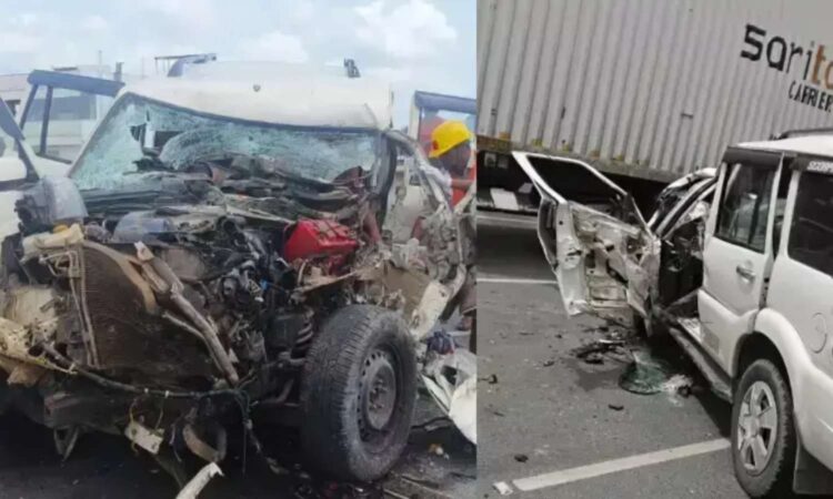 Scorpio crash NH-44