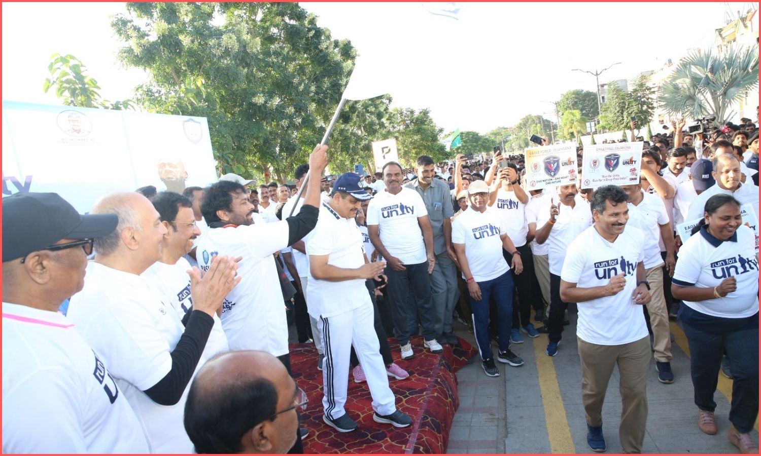 Hyderabad Police Run for Unity