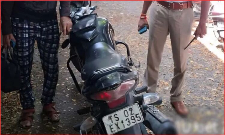 Karimnagar Police Seize Bike