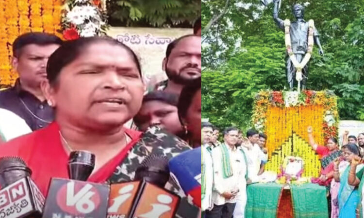 Seethakka-Pays-Tributes-to-Komaram-Bheem
