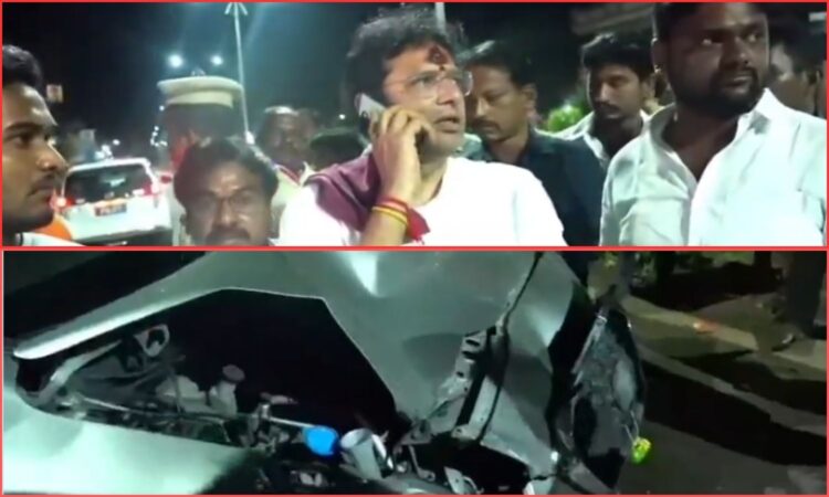 Sridhar Babu saves road accident victim